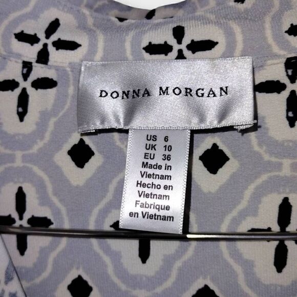 Donna Morgan Womens Dress Sz 6 Grey Jersey Collar Pullover Casual Work Business‎ - Picture 10 of 13